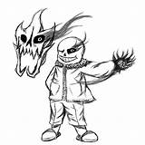 Undertale Blaster Gaster Redbubble Fight Colorier Ih0 Coloriages Coloringhome sketch template