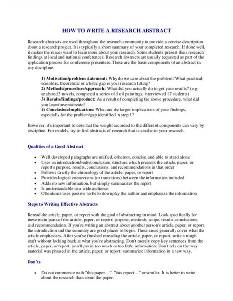 templates  writing abstracts   write  abstract