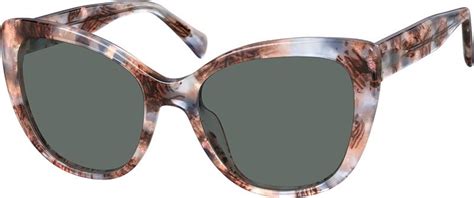zenni womens cat eye rx sunglasses pattern plastic 113539 cat eye