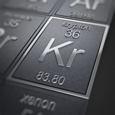 krypton facts periodic table   elements