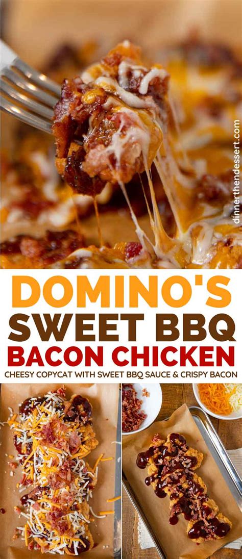 dominos sweet bbq bacon chicken copycat recipe dinner  dessert