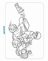 Playmobil Police Coloring Sheet Action City Time sketch template