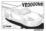 Carclub Coloring Porsche Cayman Gc Bm6 Gts sketch template