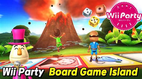 wii party board game island gameplay beef boss vs lucia vs sakura vs