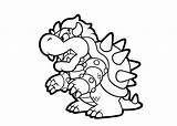Coloring Bowser Brothers Cokitos sketch template
