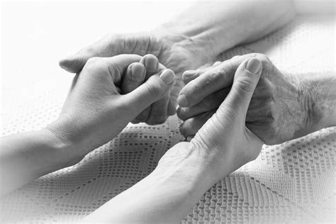 hands elderly man  care health solutions