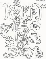 Grandparents Alley Poem Colouring Grandparent Grandpa Thesprucecrafts Mothers Grandmother sketch template
