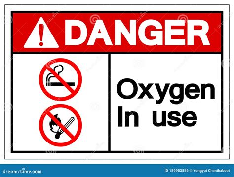 danger oxygen   symbol sign vector illustration isolated