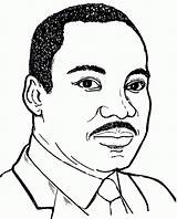 Coloring Luther Martin King Jr Printable Pages Kids Print sketch template