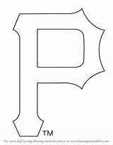 Pirates Pittsburgh Logo Draw Drawing Step Mlb Drawingtutorials101 Tutorials sketch template