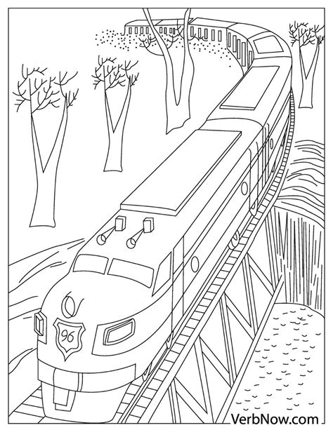 kids coloring pages trains