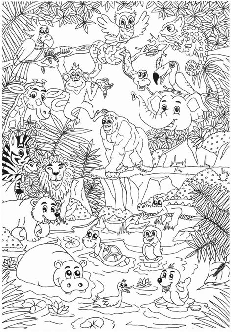zoo coloring pages  adult coloringbay