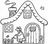 Cottage Coloring Printable House Pages Para Easter Casa Embroidery Printing Ads Note During Show Will Girl Houses sketch template