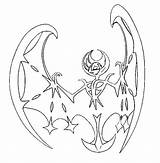 Pokemon Lunala Visitar sketch template
