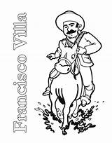 Villa Pancho Dibujos Mexicana Revolucion Montenegroeditores Panchos Paginas sketch template