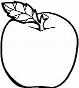 Apple Colouring Clipart Pages Red sketch template