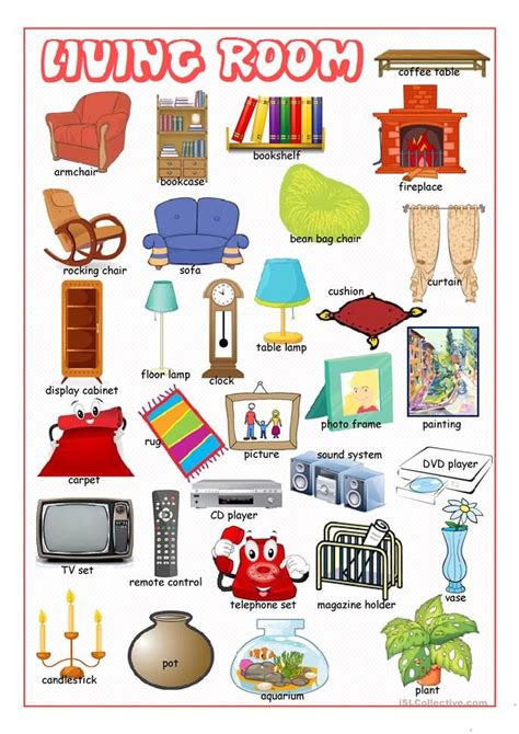 living room picture dictionary english lessons picture dictionary