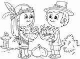 Coloring Pages Thanksgiving Pilgrims Coloringpages4u Indians Pilgrim Printable Turkey Indian Sheets Sharing Food sketch template