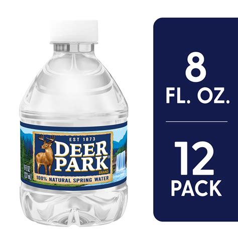 deer park brand  natural spring water  ounce mini plastic bottles pack   walmart