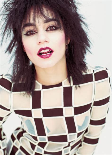 Vanessa Hudgens Rocks Cat Eyeliner And Edgy Hairstyle For