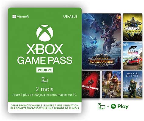amazon abonnement xbox game pass pc  mois