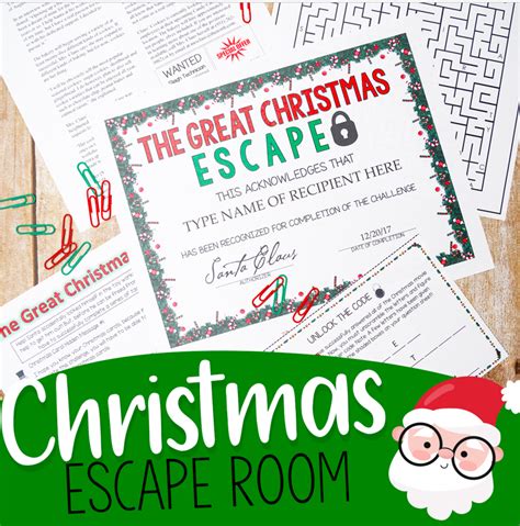 great christmas escape escape room  filled  santas helpers