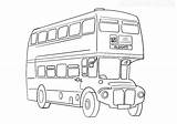 Bus Decker Printable Autobus Books sketch template