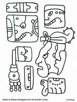 Mesoamerican Artsology sketch template