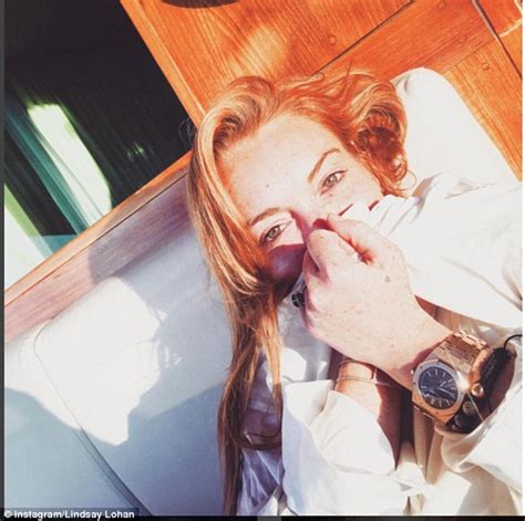 Lindsay Lohan Shares Sexy Swimsuit Photo On Instagram Daily Mail Online