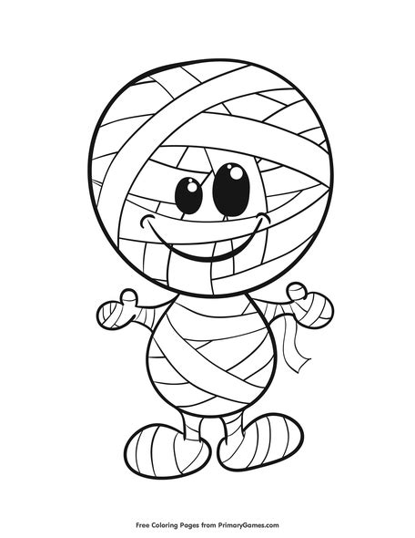 mummy halloween coloring pages printable coloring pages