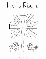 Coloring He Risen Pages Cross Easter Twisty Choose Board sketch template