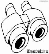 Binoculars Coloring Pages Colorings sketch template