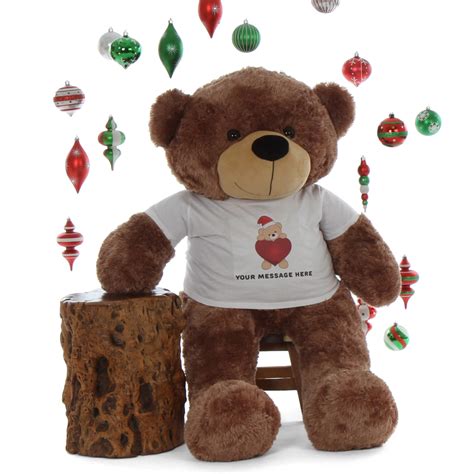 big personalized christmas teddy bear gift