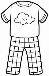 Pajamas Pajama Activities Nightgown Kidscoloring sketch template