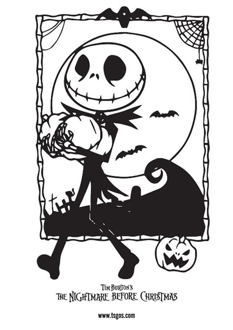 nightmare  christmas coloring page collection halloween