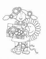 Sunflower Digi Dearie Stamps Dolls Blogthis Email Twitter sketch template