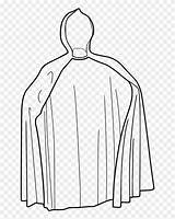 Cape Clipart Outline Cloth Library Vector Pinclipart sketch template