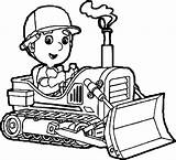 Coloring Bulldozer Manny Wecoloringpage Pages sketch template