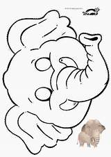 Krokotak Masken Masque Colorear Topeng Haiwan Malvorlagen Mascara Maske Elefante Jungle Caretas Knutselen Mascaras T2 Kunsthandwerk Dschungel Elefant Máscara Bmg sketch template