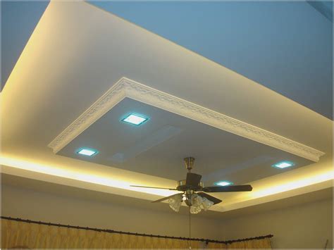 pvc ceiling design  living room   plafon gypsum desain