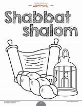Sabbath Shabbat Shalom Hebrew sketch template
