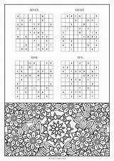 Sudoku Colouring Ampliar sketch template
