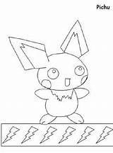 Pichu sketch template