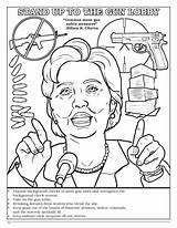 Coloring Clinton Hillary Book Pages Library Books Getdrawings Drawing Comic sketch template