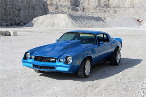 chevy camaro  poster     blue front etsy