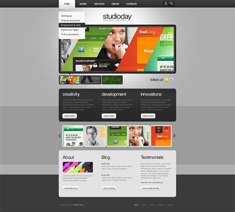 flash web page templates