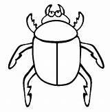 Pages Beetle Coloring Insect Printable Colouring Kids sketch template