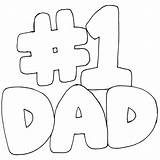 Dad Coloring Pages Daddy Father Number Getcoloringpages sketch template