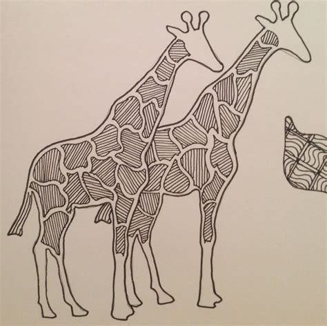 zentangle giraffes zentangle animales