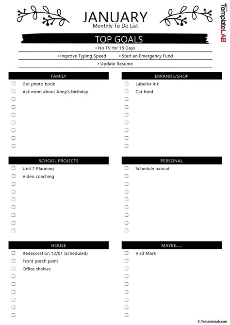 printable   checklist template paper trail design printable